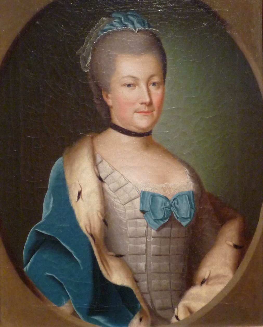 Portret hrabiny palatyn Karoliny z Zweibrücken, ok. 1750 (olej na płótnie) autorstwa Anonymous Anonymous