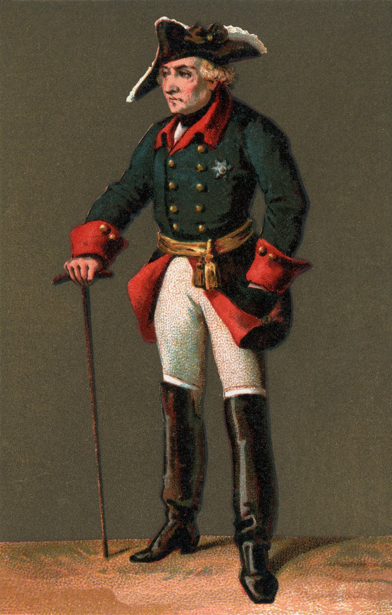 Portret Fryderyka II (1712-1786) Znany jako Fryderyk Wielki Król Prus autorstwa Anonymous Anonymous