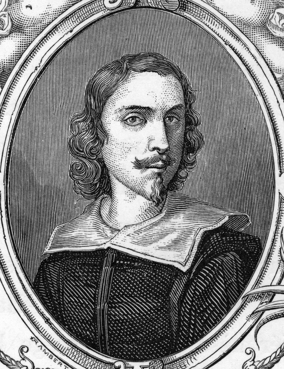 Portret Francesco Albaniego (1578-1660) powiedział albański, włoski malarz. 1859 grawerowanie w „Galeriach Europy – Włochy” autorstwa Armandauda. Prywatna kolekcja. autorstwa Anonymous Anonymous