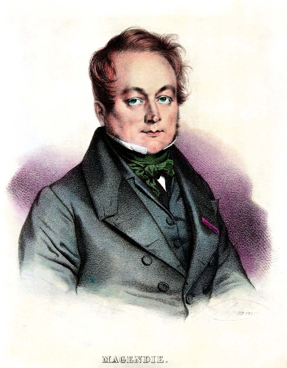 Portret Francois Magendie (1783-1855) lekarza i fizjologa, Kolekcja Privee autorstwa Anonymous Anonymous