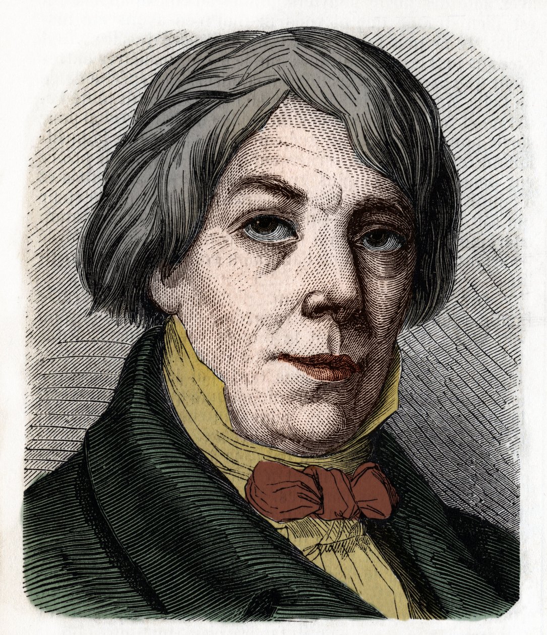 Portret Franza Xavera Petera Josepha Schnydera von Wartensee szwajcarskiego kompozytora i pedagoga (1786-1868). Grawerowanie z 1855 roku. autorstwa Anonymous Anonymous