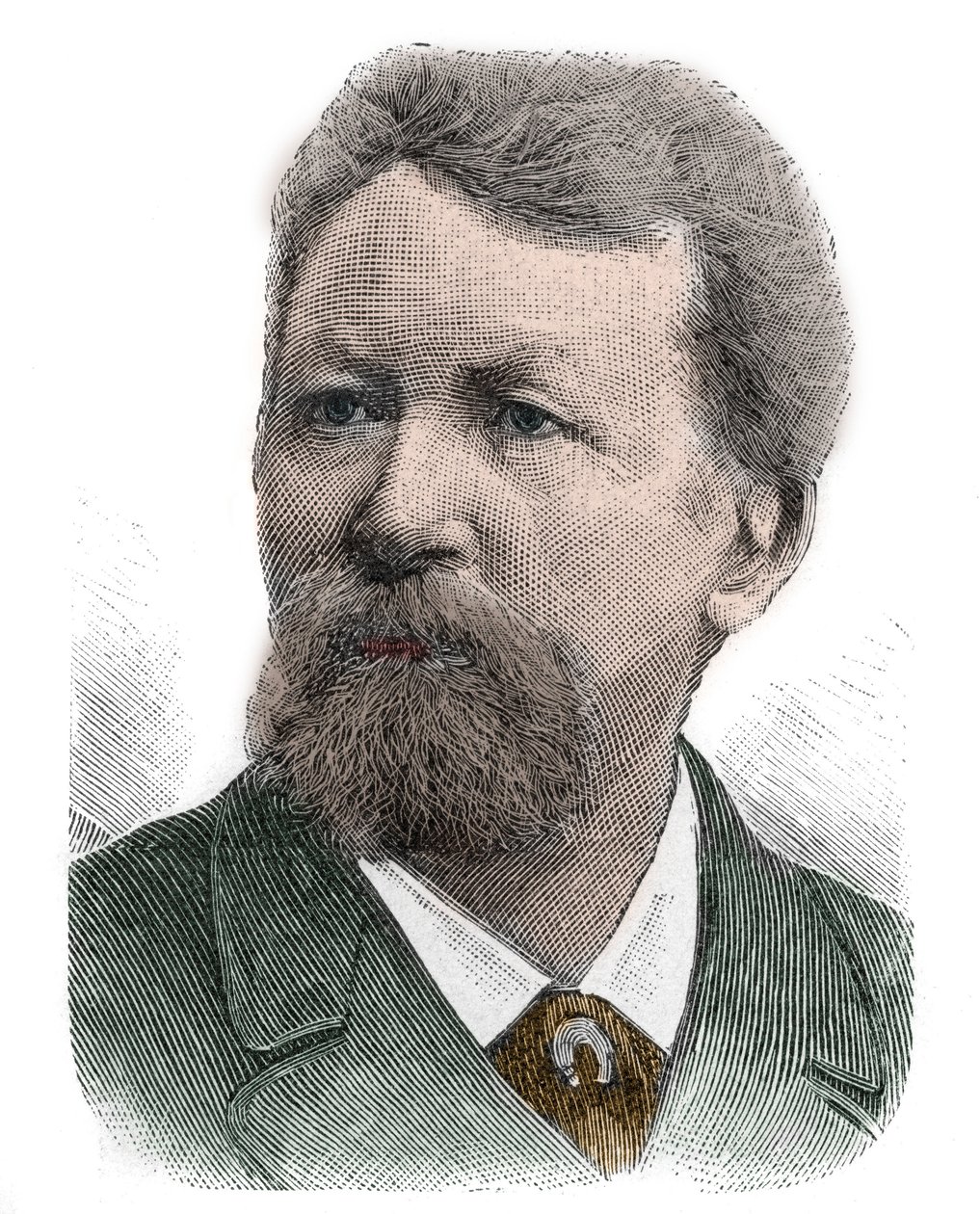 Portret Friedricha Gerharda Rohlfsa (1831-1896) niemieckiego geografa, odkrywcy, pisarza i poszukiwacza przygód - Friedrich Gerhard Rohlfs, niemiecki geograf, badacz Afryki i pisarz autorstwa Anonymous Anonymous