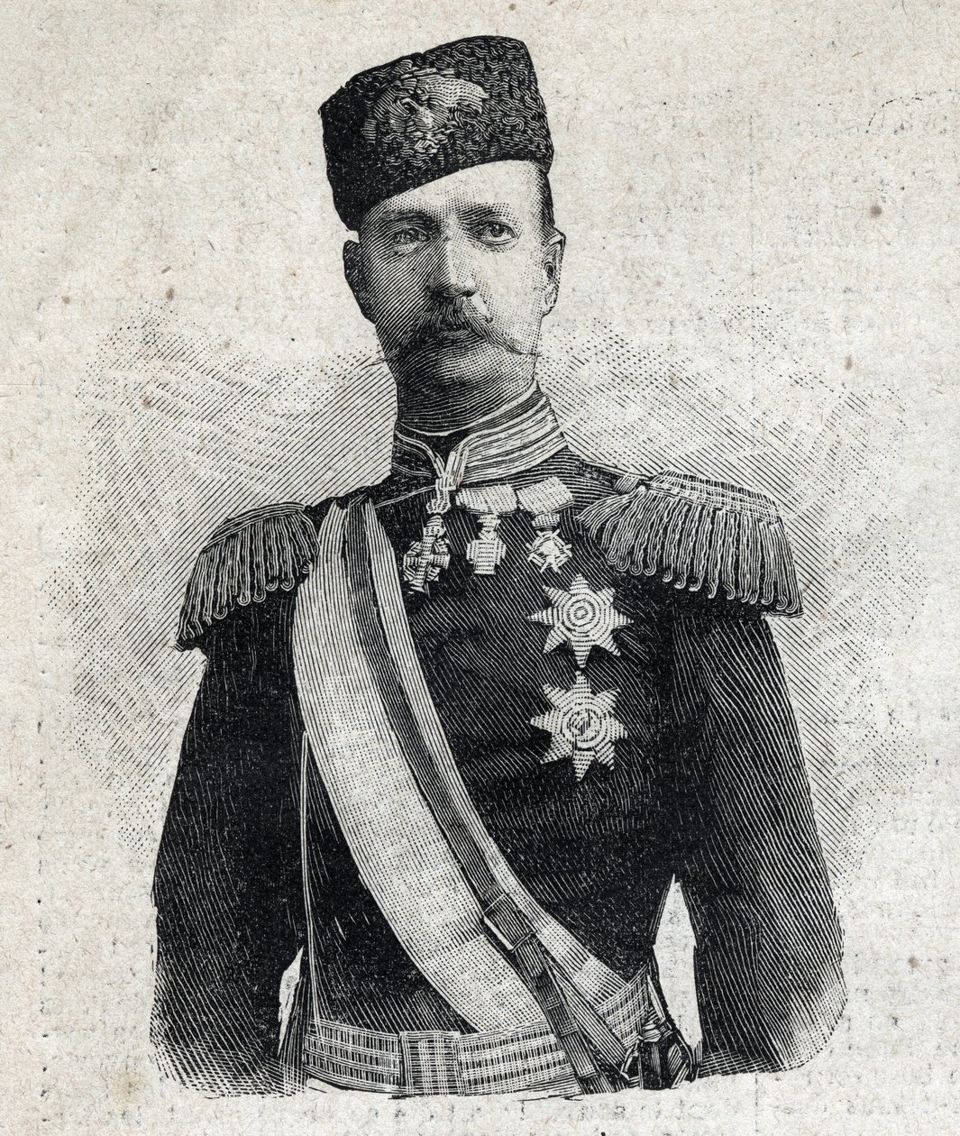 Portret Jerzego I króla Grecji (1845-1913). Grawer w „”Le Peute Parisien”” autorstwa Anonymous Anonymous