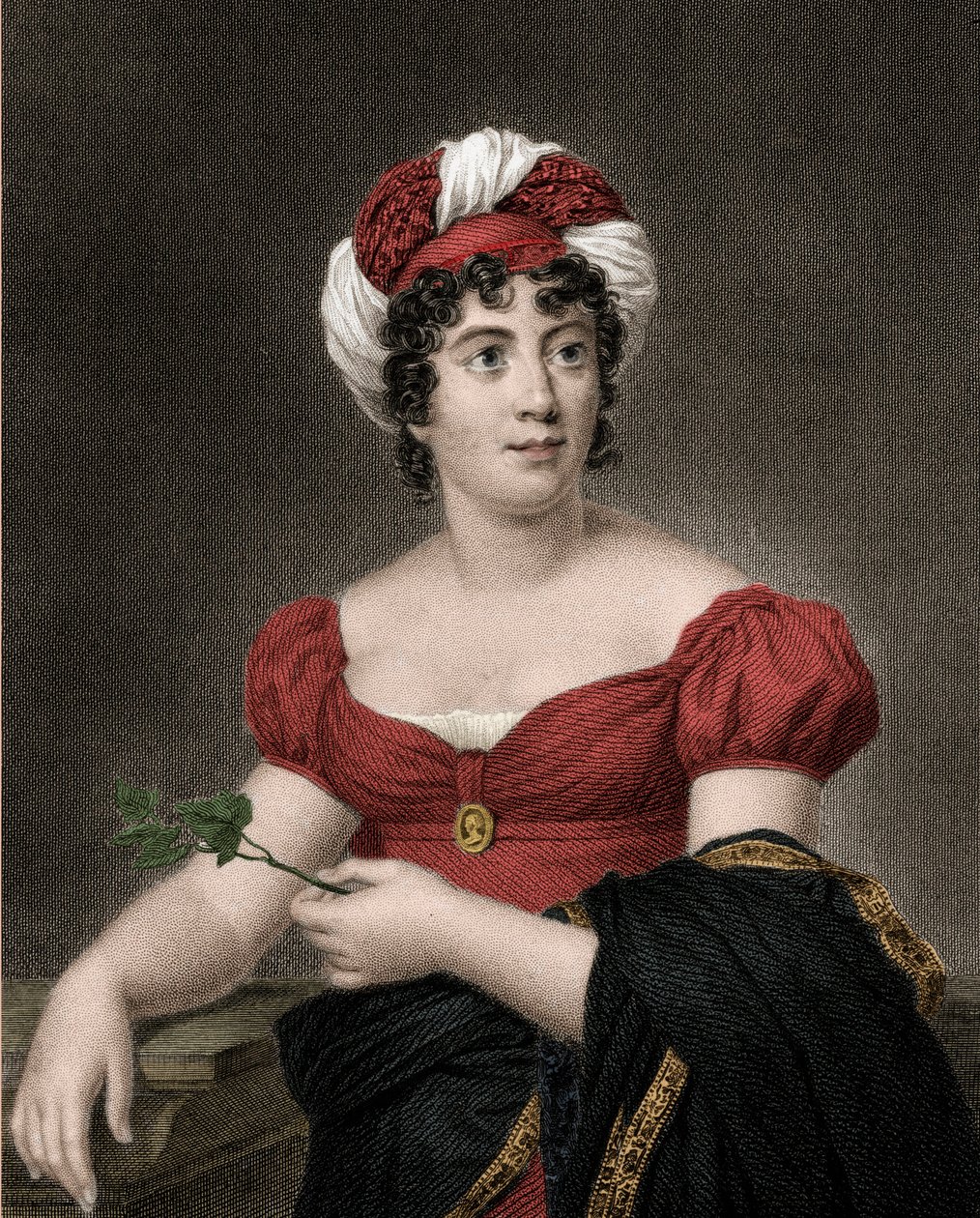 Portret Germaine Necker, baronowej Stael Holstein zwanej Madame de Stael (1766-1817) autorstwa Anonymous Anonymous