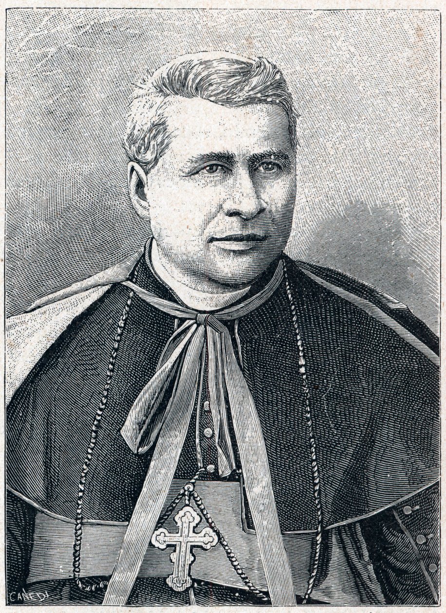 Portret Giovanniego Simeoni (1816-1892), włoskiego kardynała. Grawer w „Misjach katolickich w XIX wieku” Louis-Eugene (Louis Eugene) Louvet. prywatna kolekcja. autorstwa Anonymous Anonymous