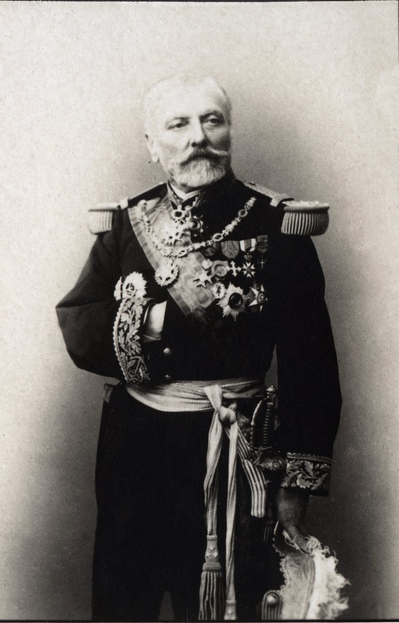 Portret Hyacinthe Laurent Theophile Aube (admirał Aube) (1826-1890), admirał francuski. Kolekcja FPL. autorstwa Anonymous Anonymous
