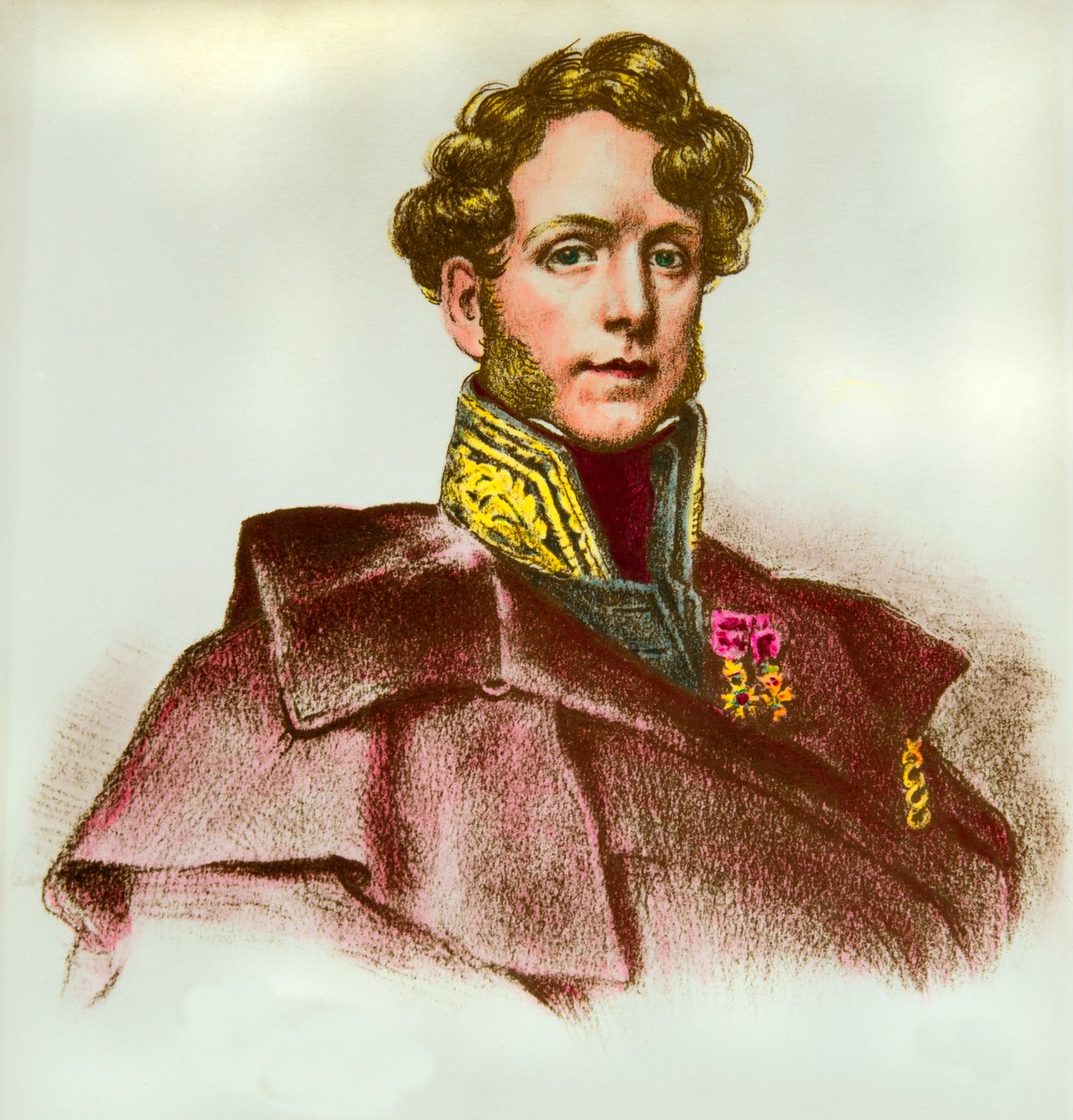 Portret Jacquesa Bouchera de Perthesa (Jacques Boucher de Crevecoeur) (1788-1868) dyrektor działu zwyczajów i prehistorii, kolekcja Privee autorstwa Anonymous Anonymous