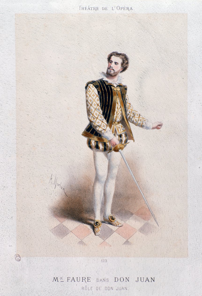 Portret Jean Baptiste Faure jako Don Giovanni (1866) autorstwa Anonymous Anonymous