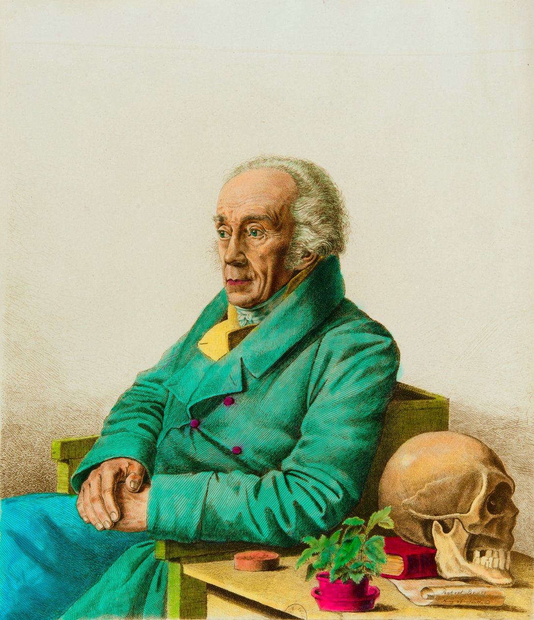 Portret Josepha Friedricha Blumenbacha (1752-1840) Niemiecki antropolog i biolog, kolekcja Privee autorstwa Anonymous Anonymous