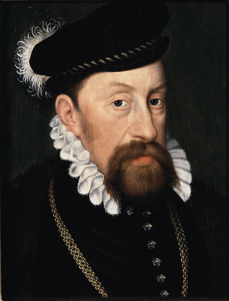 Portret Maksymiliena II, cesarza Świętego Cesarstwa Germańskiego (olej na płótnie) autorstwa Anonymous Anonymous