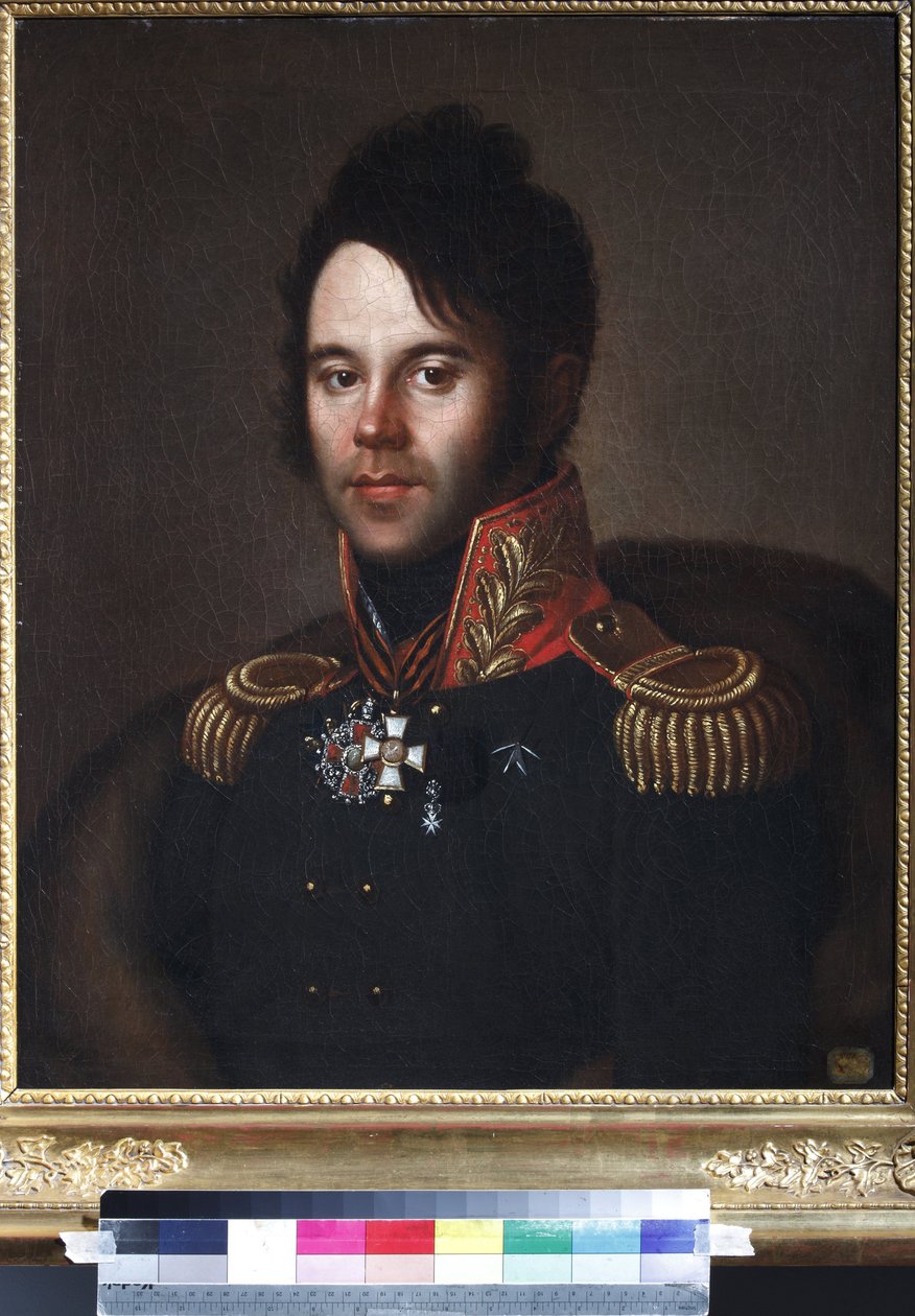 Portret generała-burmistrza Piotra Afanasiewicza Papkowa (1772-1853) - Anonim. olej na płótnie autorstwa Anonymous Anonymous