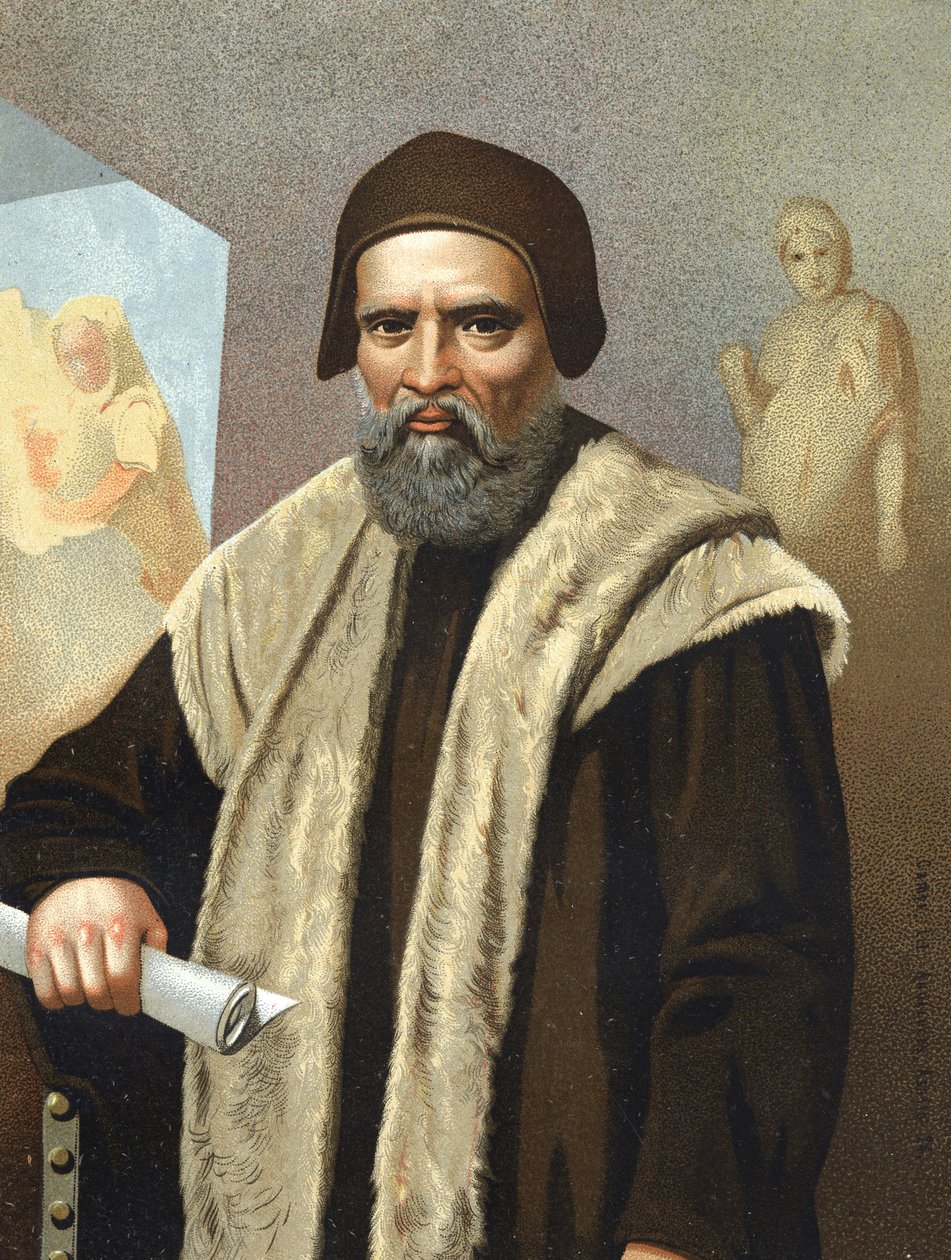 Portret Michelangelo Buonarroti dit Michel Ange (Michelangelo lub Michelangelo autorstwa Anonymous Anonymous