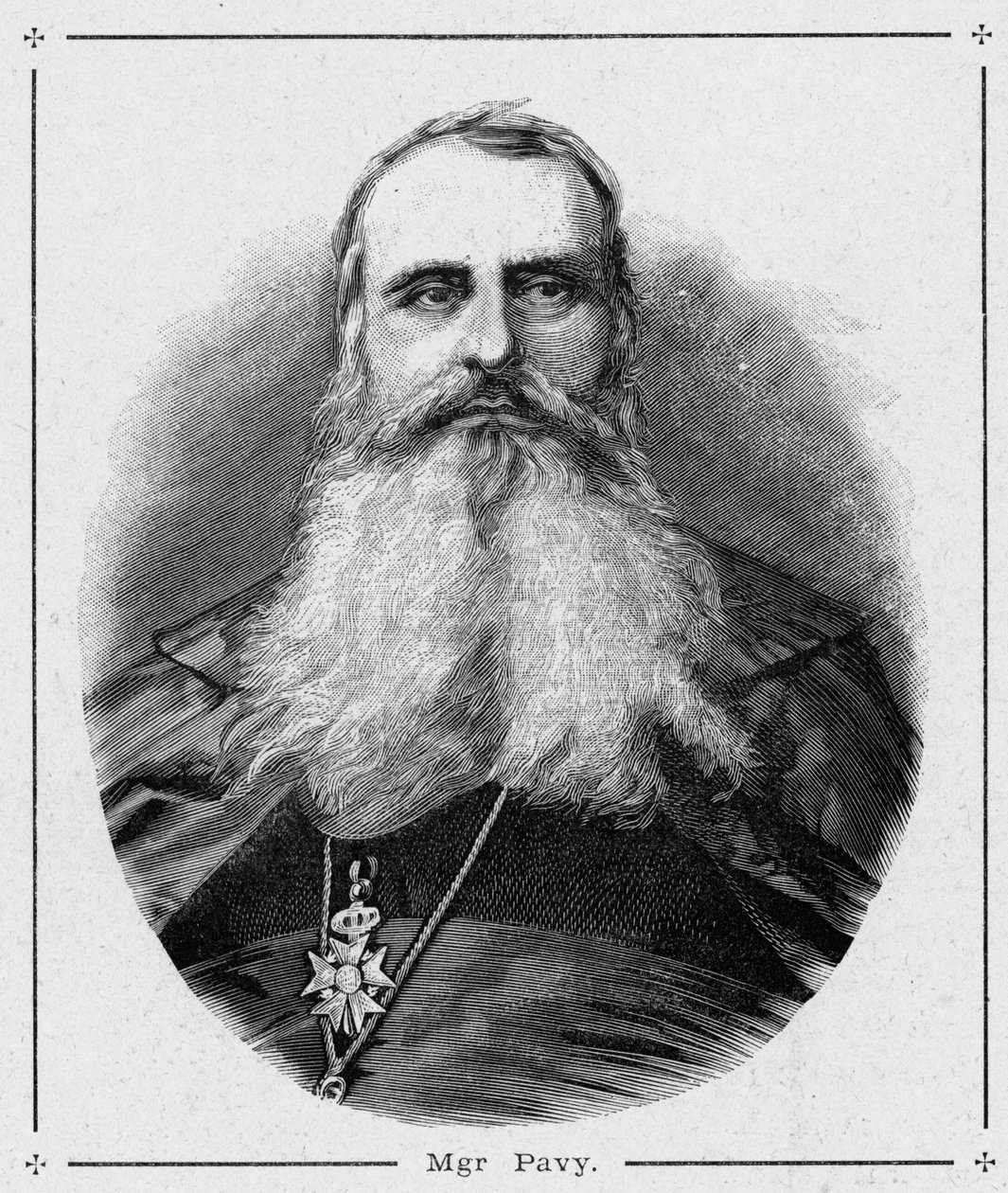Portret prałata Louis-Antoine-Augustina (Louis Antoine Augustin) Pavy (1805-1866), biskupa Algieru. Grawer w „Misjach katolickich w XIX wieku” Louis-Eugene (Louis Eugene) Louvet. prywatna kolekcja. autorstwa Anonymous Anonymous