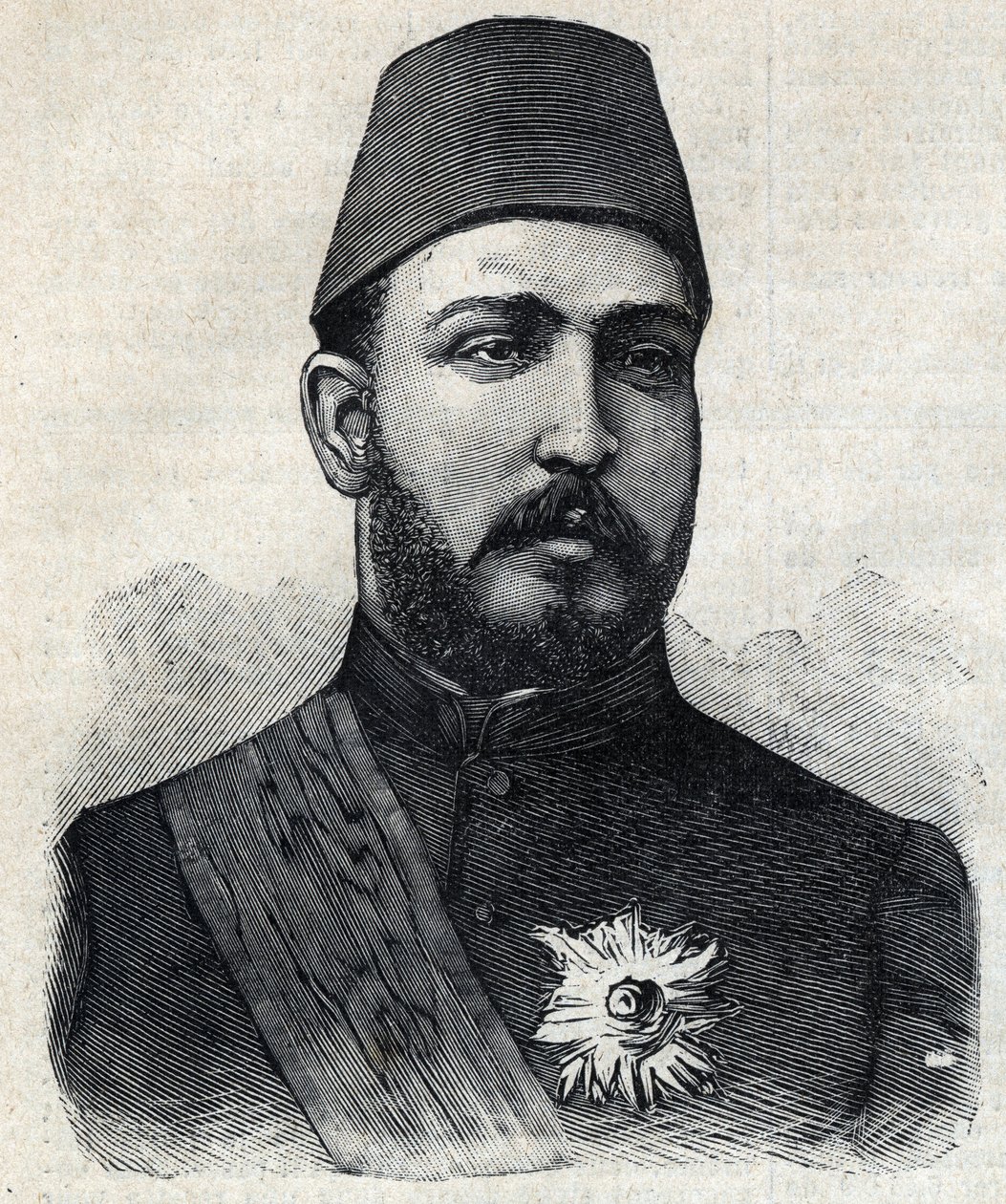 Portret F Muhammada Tawfiq (R Muhammad Tawfiq autorstwa Anonymous Anonymous