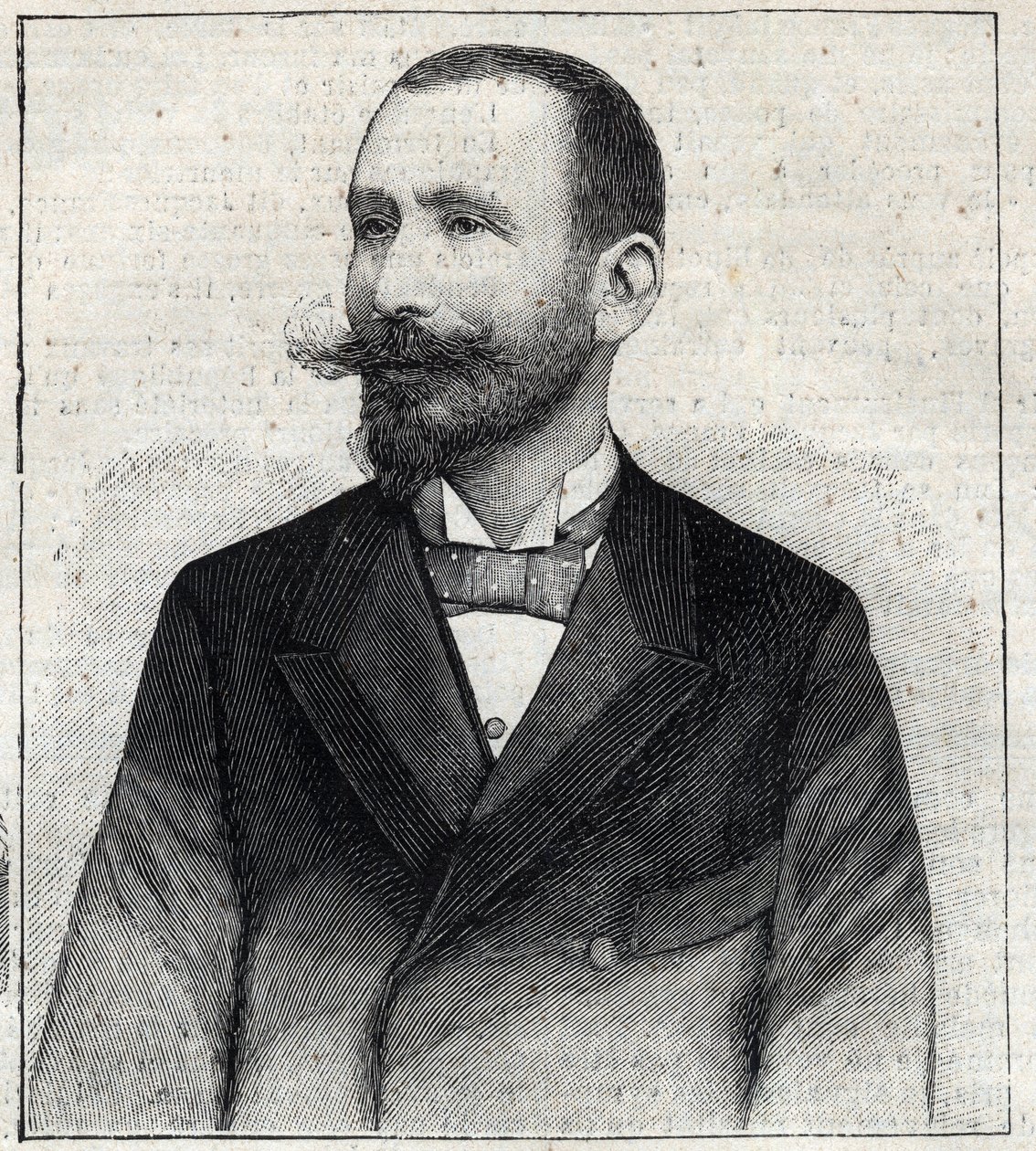 Portret Pierre Sales (1854?-1921?), francuskiego pisarza. Grawer w „”Le Petro Parisien”” autorstwa Anonymous Anonymous