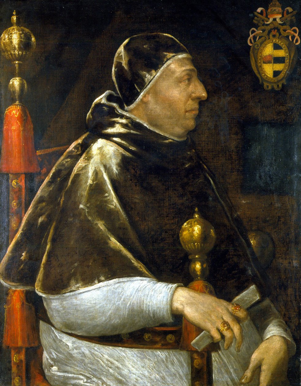 Portret papieża Aleksandra VI (Rodrigo Borgia 1431-1503). malarstwo anonimowe. . Mediolan. autorstwa Anonymous Anonymous