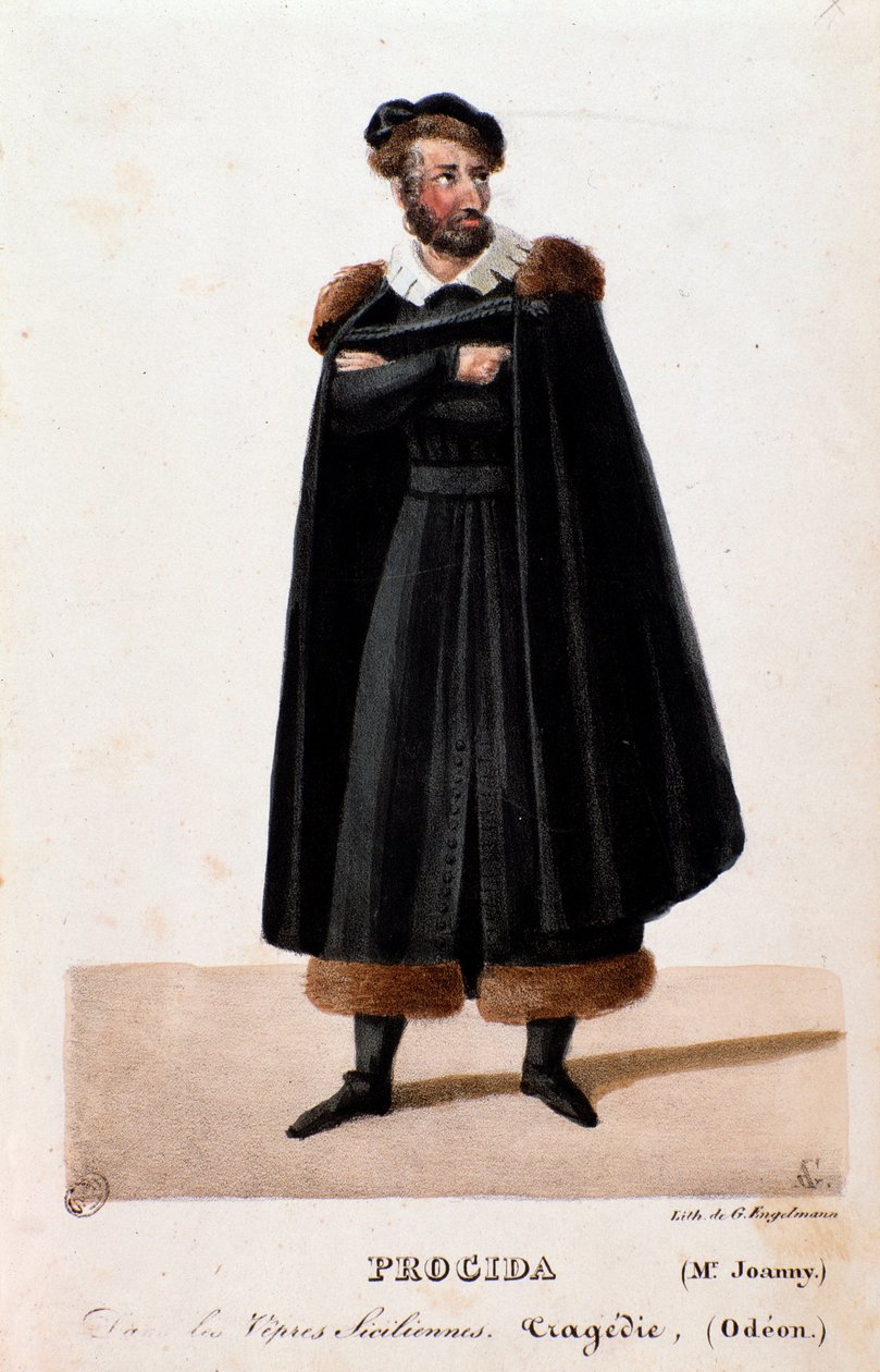 Portret Procidy w interpretacji Joanny w operze Nieszpory sycylijskie Giuseppe Verdi autorstwa Anonymous Anonymous