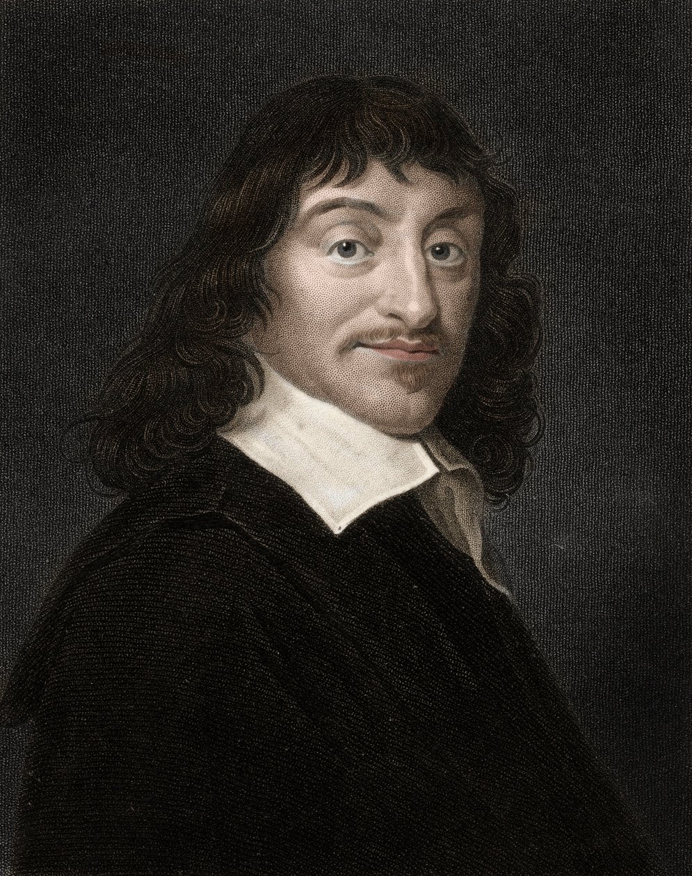 Portret Rene Descartes (1596-1650), angielskiego filozofa i pisarza autorstwa Anonymous Anonymous