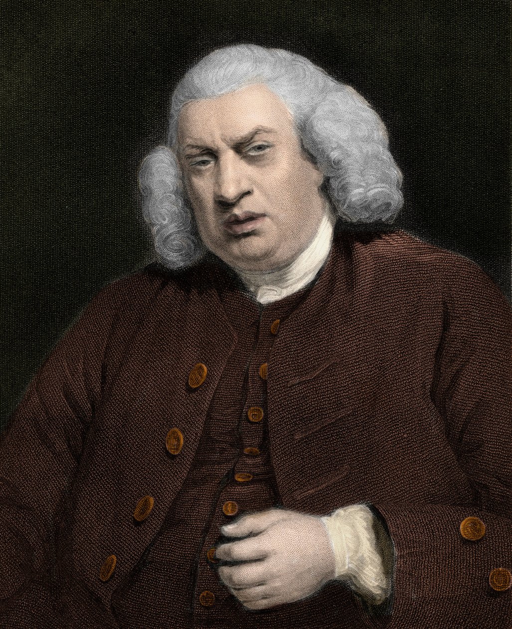 Portret Samuela Johnsona (1709-1784), angielskiego pisarza - Samuela Johnsona autorstwa Anonymous Anonymous