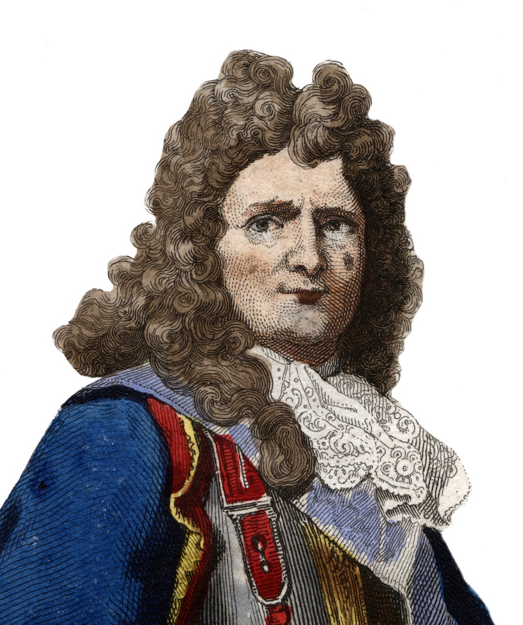 Portret Sebastiena le Prestre, pana Vauban, a później markiza de Vauban (1633-1707), marszałka Francji. ilustracja z „” Francuskiego Plutarcha”” Edmonda Mennechet autorstwa Anonymous Anonymous