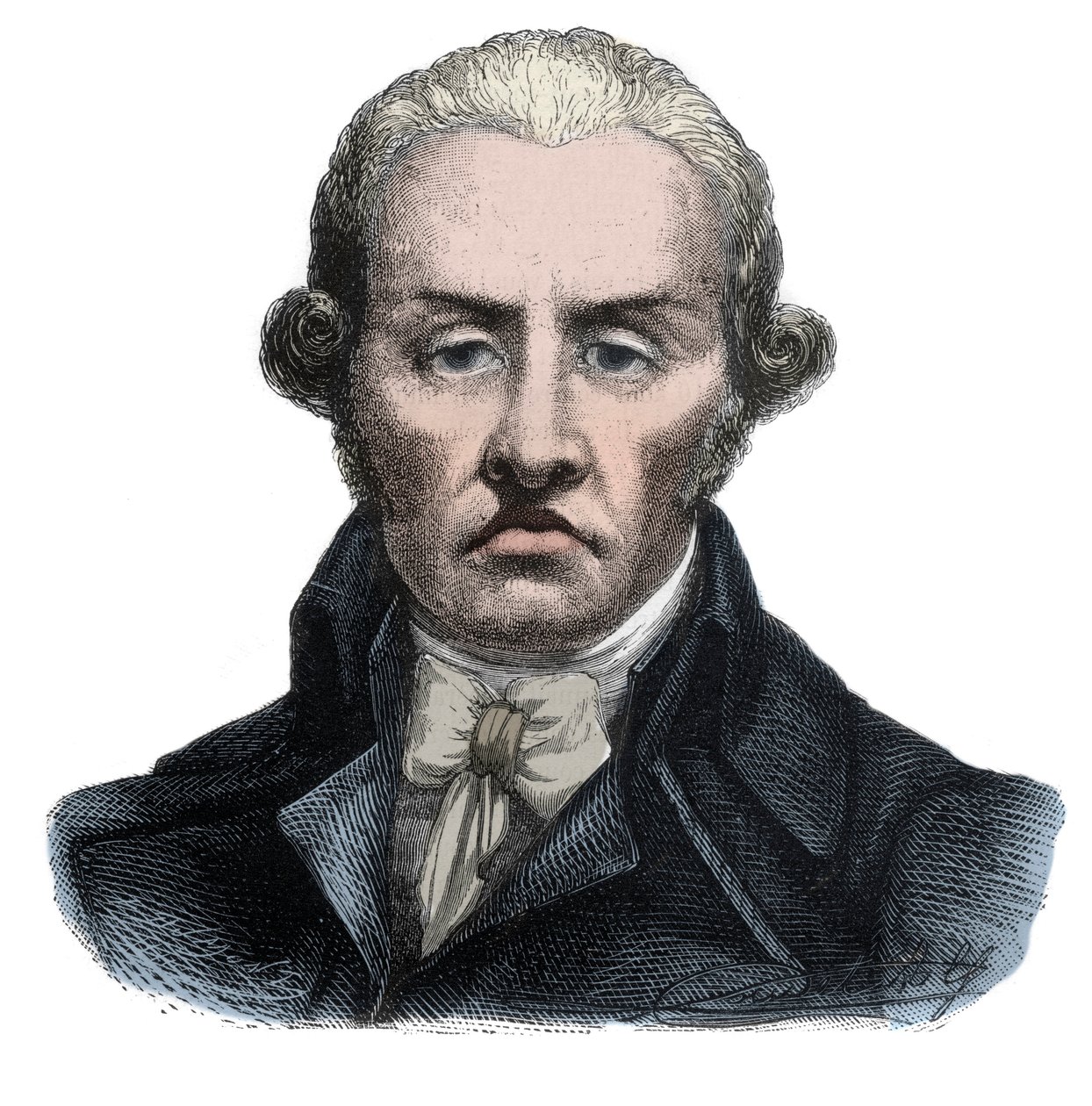 Portret Stanislasa Marie Maillarda (1763-1794), komornika i emblematycznego charakteru Rewolucji Francuskiej - Grawerowanie w „Histoire des Girondins” Alphonse de Lamartine (1790-1869) 1865-1866 - Kolekcja prywatna autorstwa Anonymous Anonymous