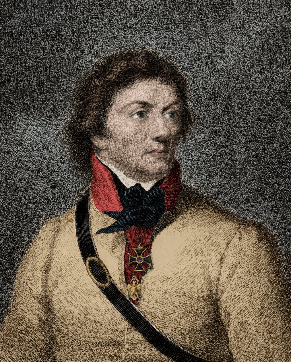 Portret Tadeusza (Tadeusza) Kościuszki (Kościuszki) żołnierza polskiego (1746-1817) autorstwa Anonymous Anonymous