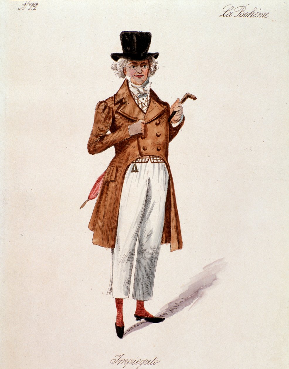 Portret sklepikarza z Cyganerii Pucciniego (1892-1895) autorstwa Anonymous Anonymous