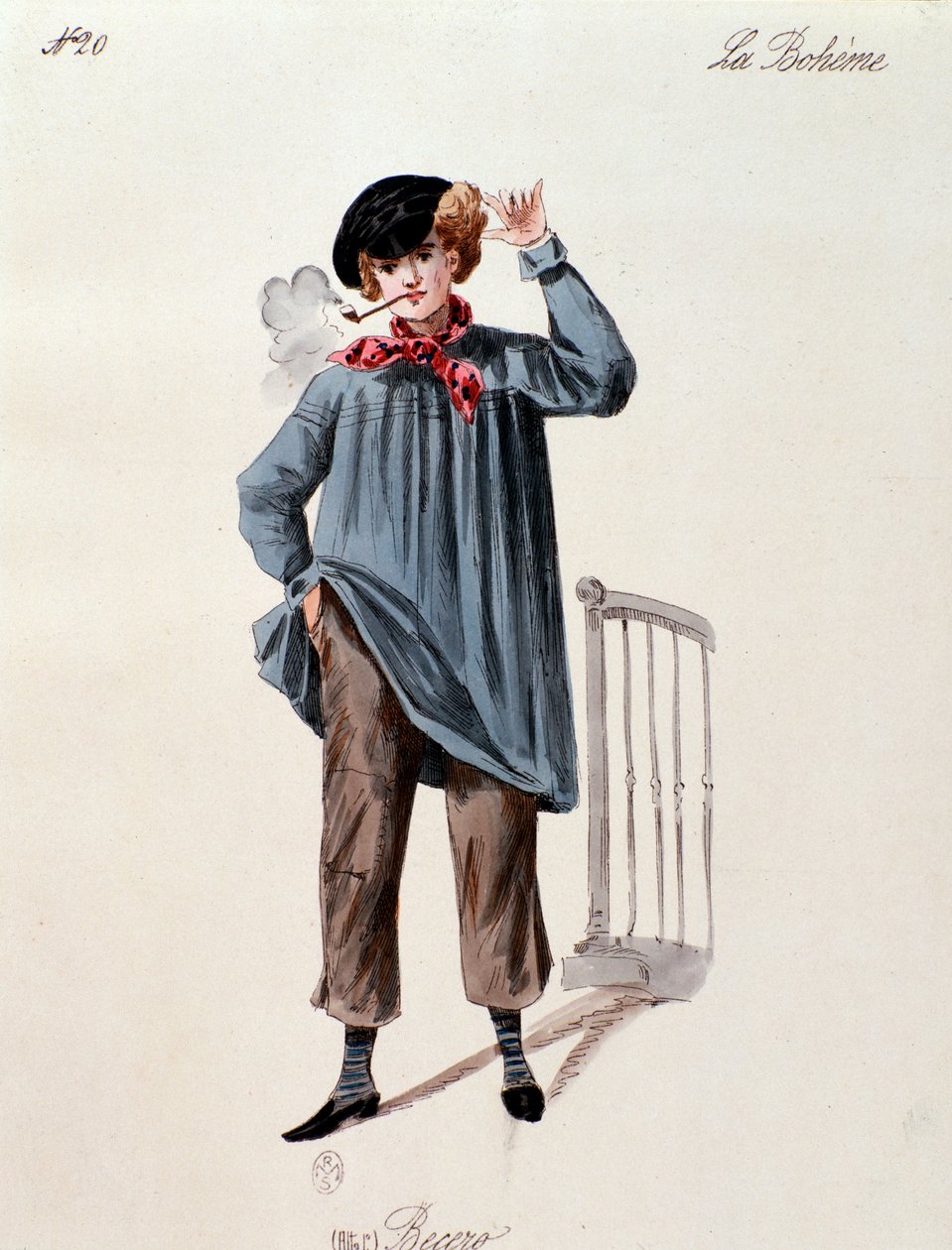 Portret ulicznego handlarza I z La boheme Pucciniego (1892-1895) autorstwa Anonymous Anonymous