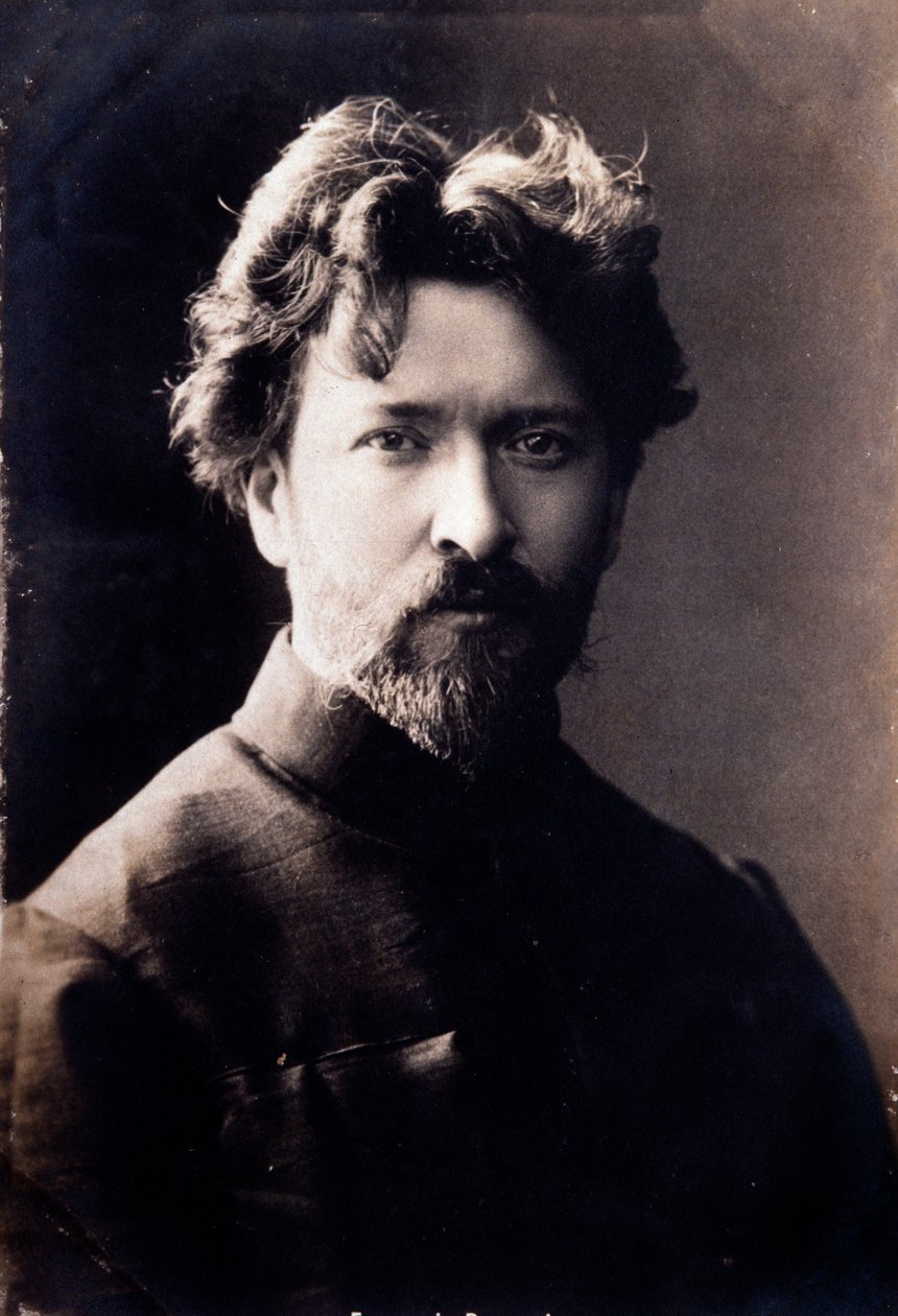 Portret włoskiego kompozytora Ferruccio Busoni (1866-1924) Fot. 19 wiek. Prywatna kolekcja autorstwa Anonymous Anonymous