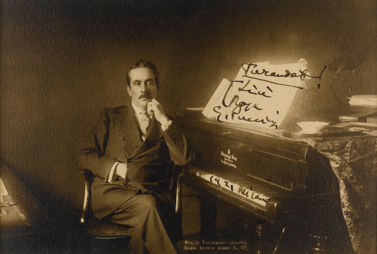 Portret kompozytora Giacomo Pucciniego (1858-1924) autorstwa Anonymous Anonymous