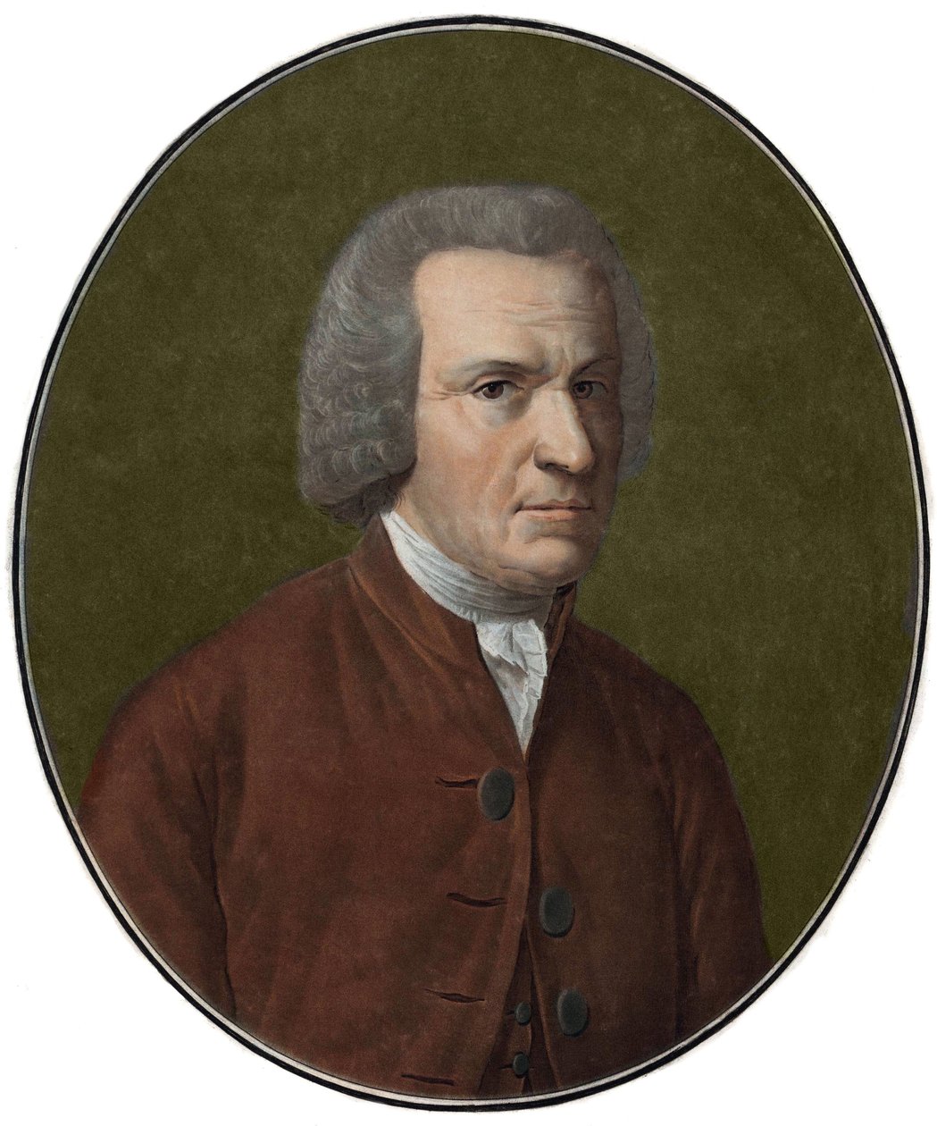 Portret francuskiego pisarza, myśliciela i księdza Guillaume-Thomas Raynal (1713-1796)” (Guillaume Thomas Raynal francuski pisarz i literat w epoce Oświecenia) Grawerowanie XIX-wiecznej kolekcji prywatnej autorstwa Anonymous Anonymous
