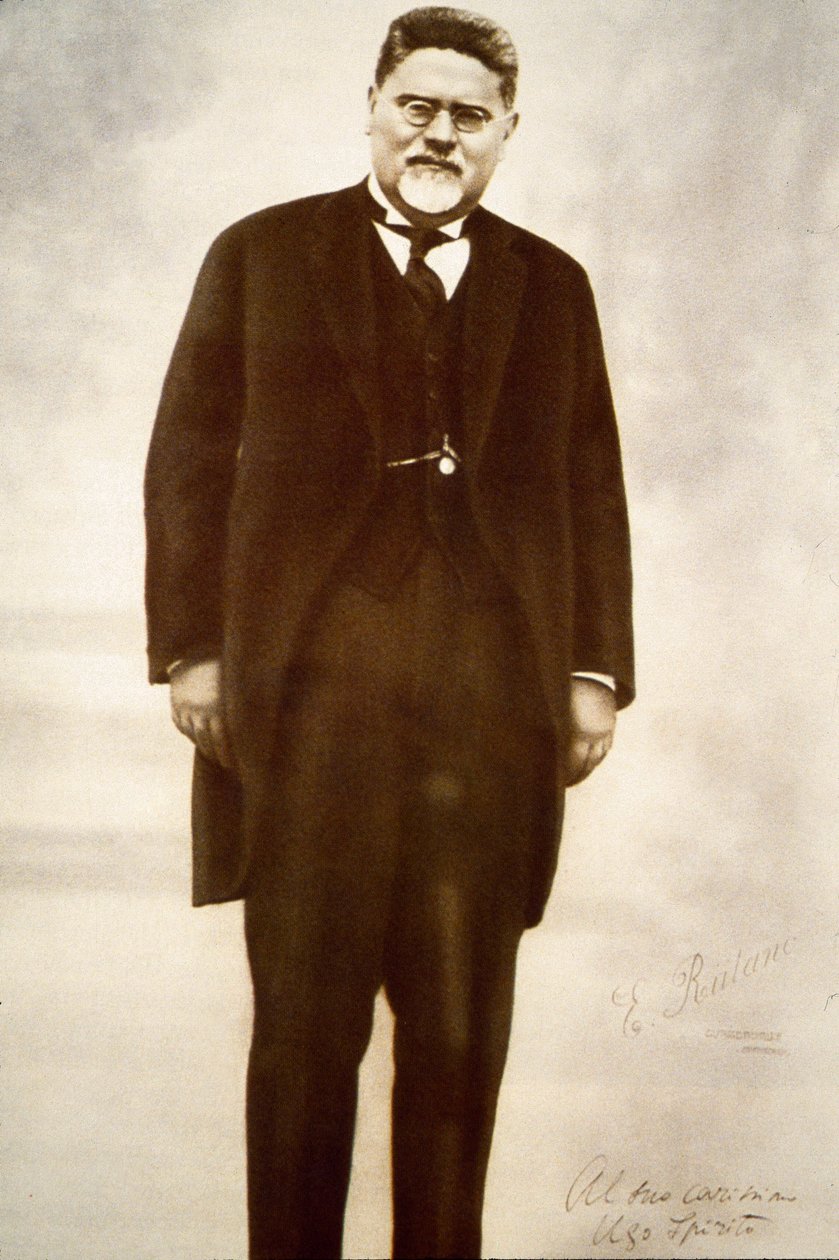 Portret włoskiego filozofa Giovanniego Gentile (zdjęcie czarno-białe) autorstwa Anonymous Anonymous