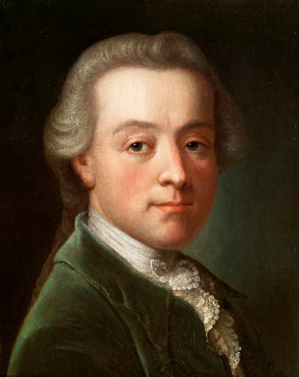Portret kompozytora Wolfganga Amadeusza Mozarta (Olej na płótnie, Anonim, ok. 1789) autorstwa Anonymous Anonymous