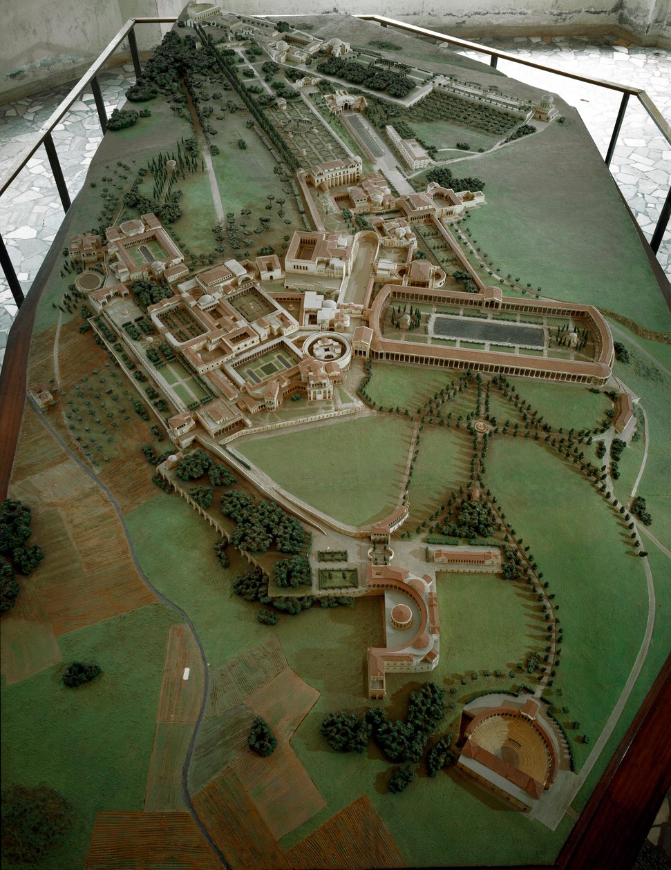 Sztuka rzymska: zredukowany model Villa Adriana (Hadrian) autorstwa Anonymous Anonymous