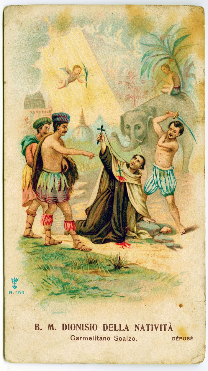Święty Denis Narodzenia (Błogosławiony Piotr Berthelot) (rycina) autorstwa Anonymous Anonymous