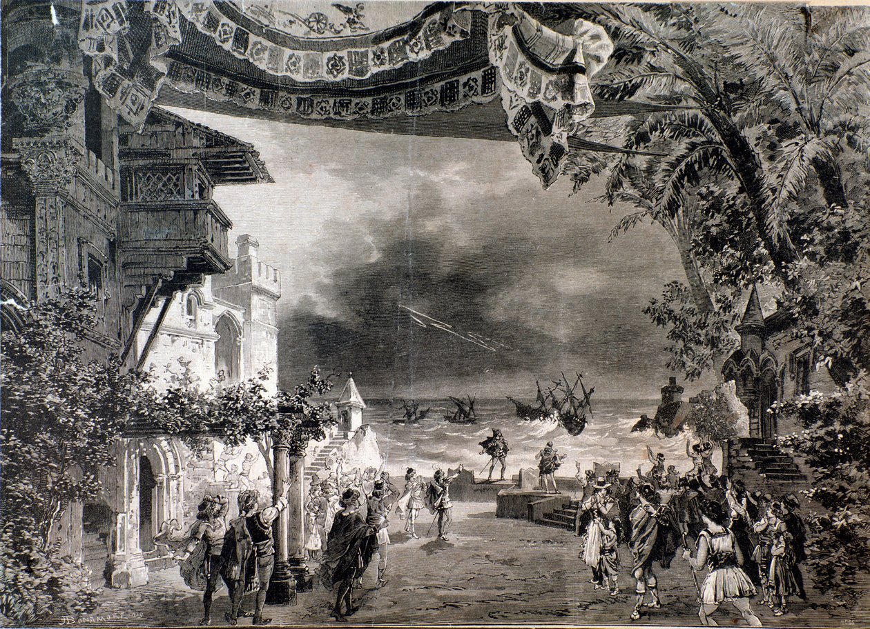 Scenografia Otella, opera Giuseppe Verdi autorstwa Anonymous Anonymous