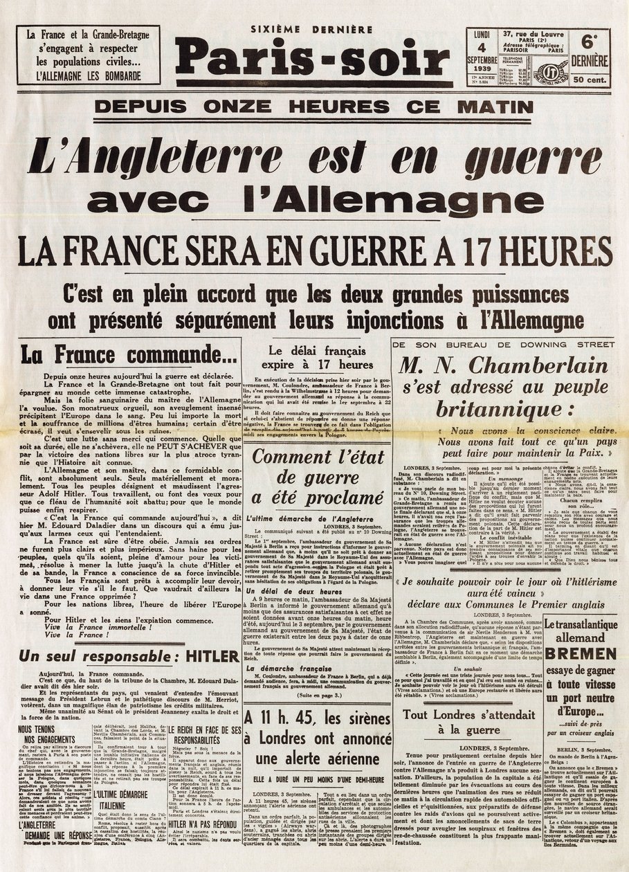 II wojna światowa (1939-1945) - II wojna światowa (II lub II wojna światowa): Wieczór paryski 4 września autorstwa Anonymous Anonymous
