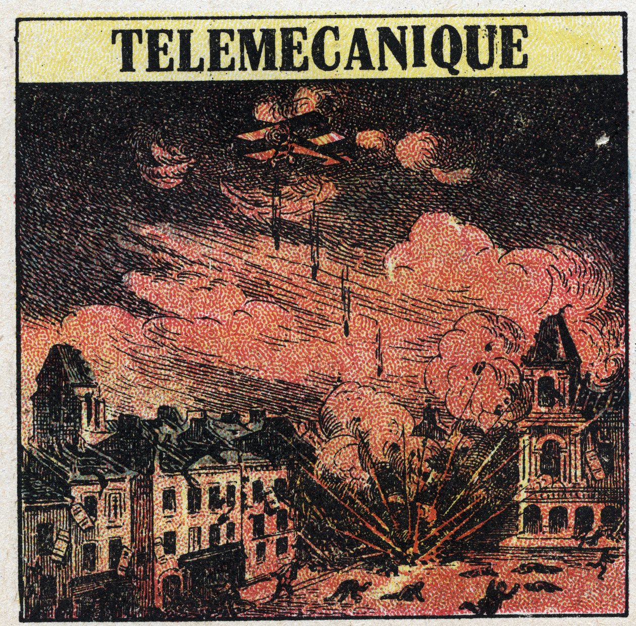 T.S.F.: telemecanics, sztuka kontrolowania odległości za pomocą fal elektromagnetycznych. Anonimowa ilustracja z 1925 r. Ze zbiorów prywatnych. autorstwa Anonymous Anonymous