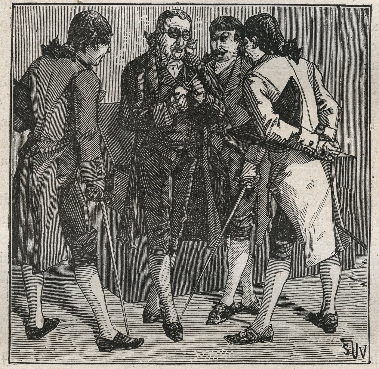 Test fałszywego diamentu z Bresilii, wykonany przez brytyjskiego mineraloga Johna Mawe (1764-1829). Grawer z 1885 roku w „Les arts et metiers illustres” Adolphe BITARD. autorstwa Anonymous Anonymous
