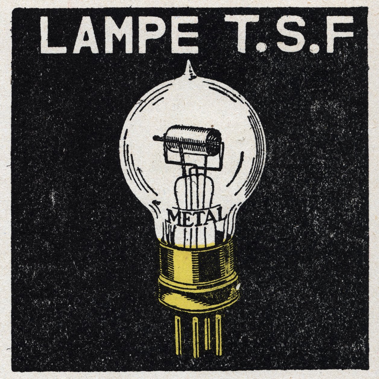 T.S.F.: T.S.F. lampa Anonimowa ilustracja z 1925 r. Ze zbiorów prywatnych. autorstwa Anonymous Anonymous