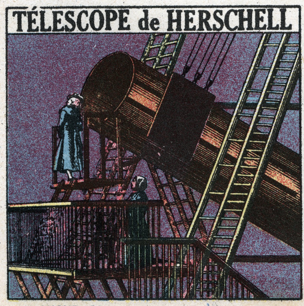 Pierwsze instrumenty optyczne: teleskop Williama Herschela (Friedrich Wilhelm Herschel autorstwa Anonymous Anonymous