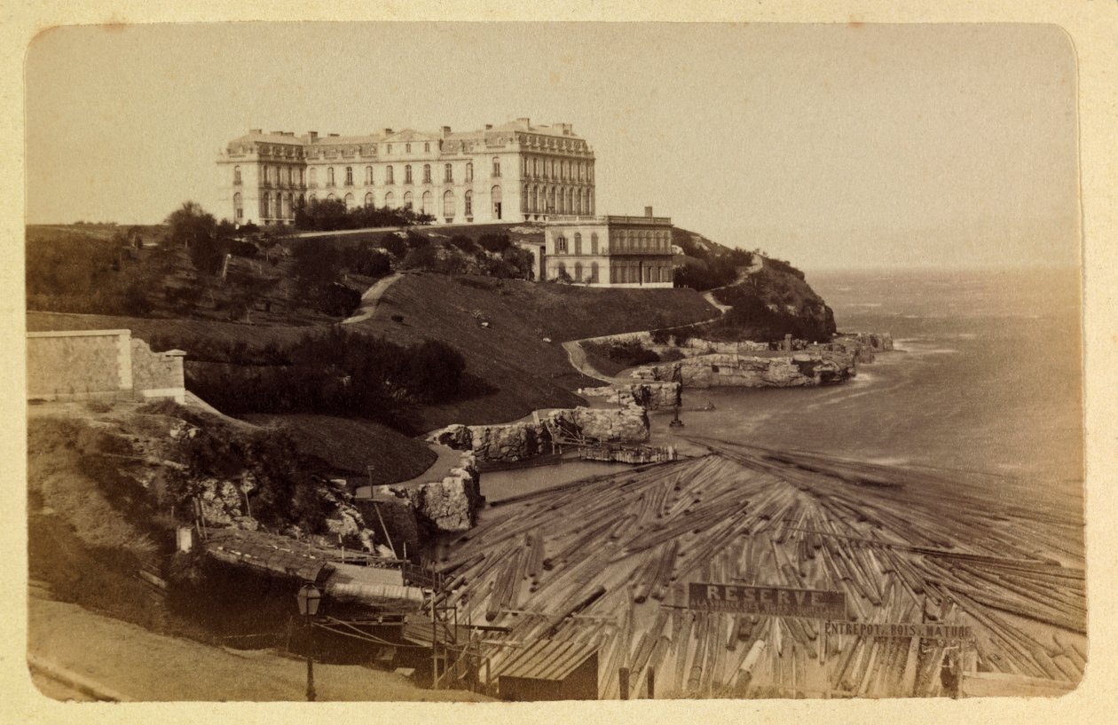 Marsylia i okolice około 1885 -1890: Le chateau du Pharo, kolekcja prywatna autorstwa Anonymous Anonymous