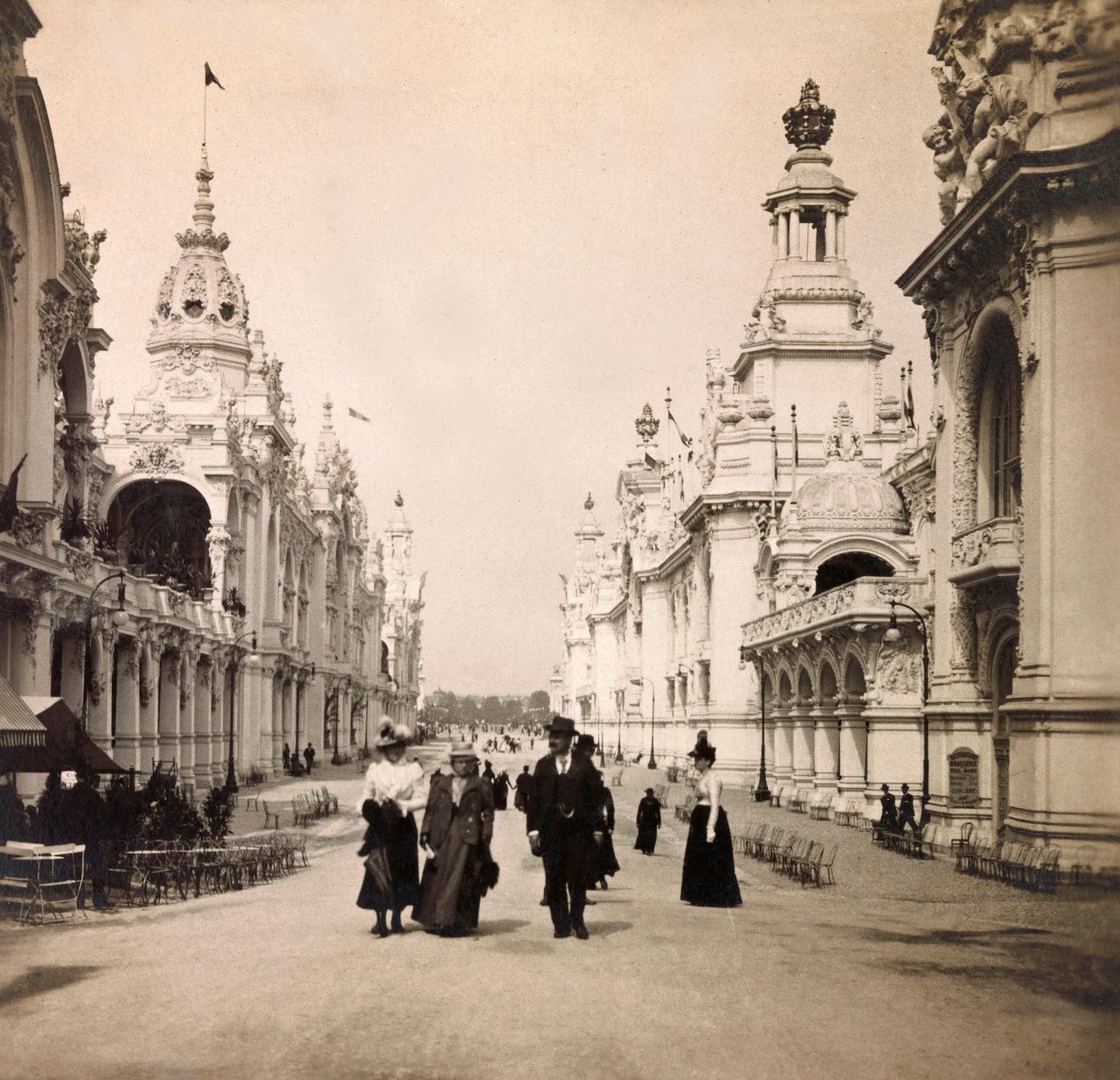 Ekspozycja uniwersalna 1900 - Exposition Universelle de 1900 w Paryżu: Esplanade des Invalides - kolekcja prywatna autorstwa Anonymous Anonymous