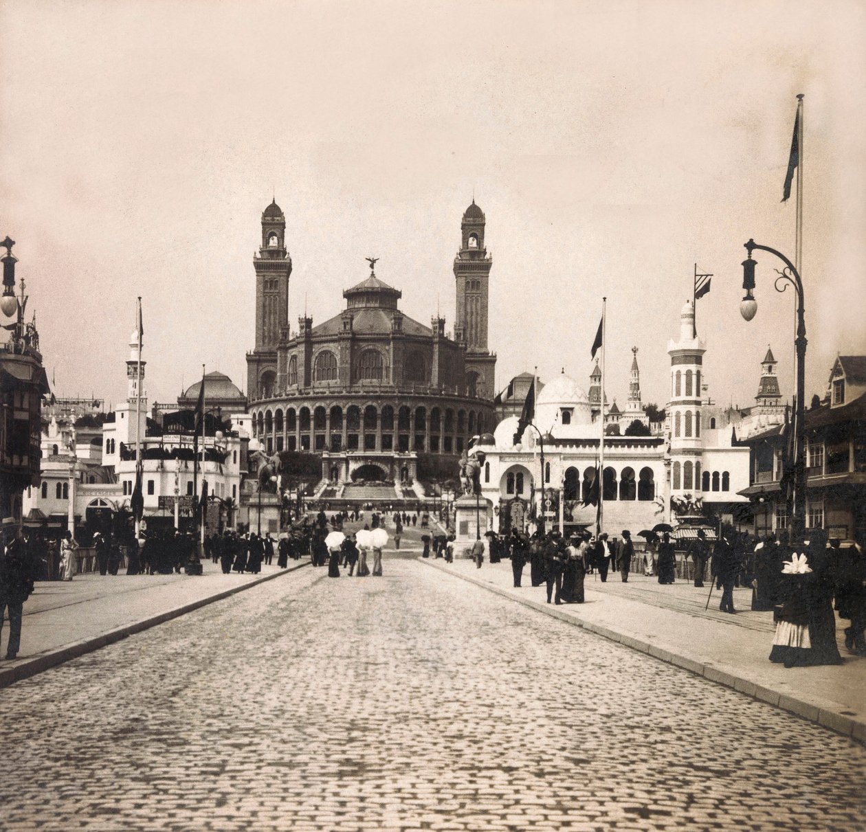 Ekspozycja Powszechna 1900 - Exposition Universelle de 1900 w Paryżu: Le Trocadero - kolekcja prywatna autorstwa Anonymous Anonymous