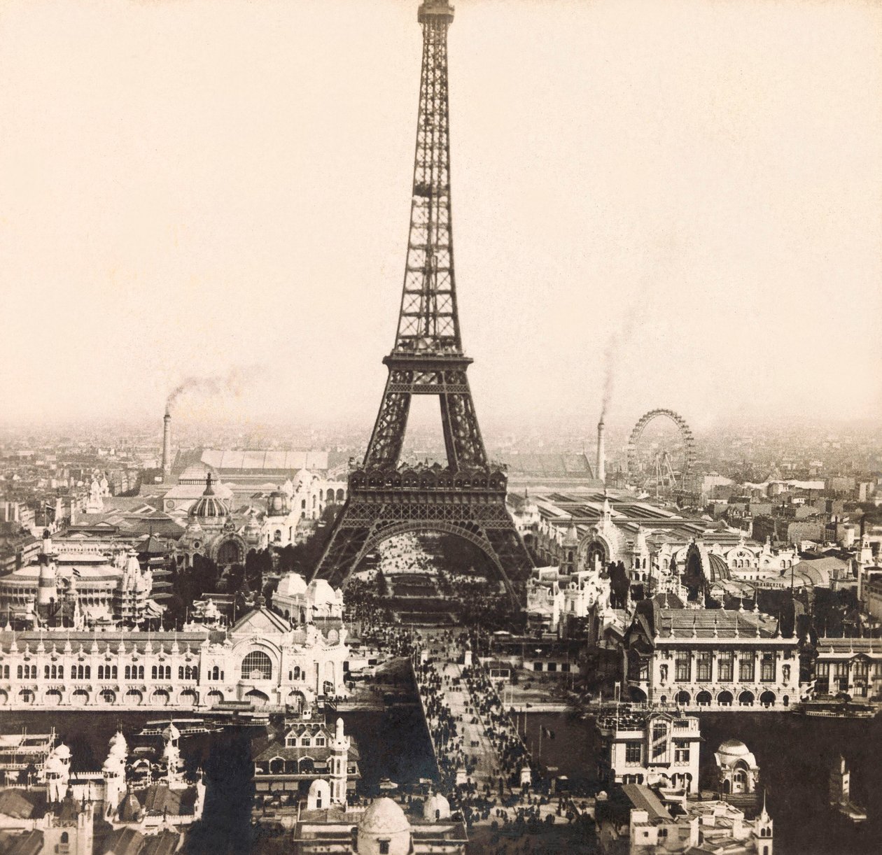 Ekspozycja uniwersalna 1900 - Exposition Universelle de 1900 w Paryżu: Panorama Pól Marsowych - kolekcja prywatna autorstwa Anonymous Anonymous