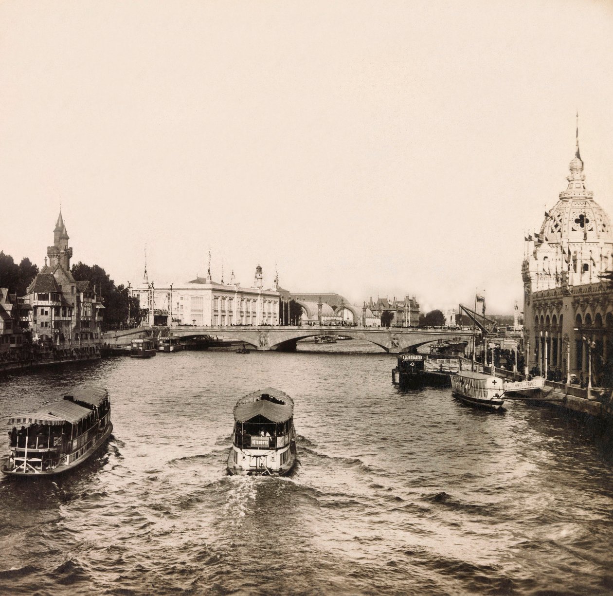 Ekspozycja Powszechna 1900 - Ekspozycja Universelle de 1900 w Paryżu: Most Almy - kolekcja prywatna autorstwa Anonymous Anonymous