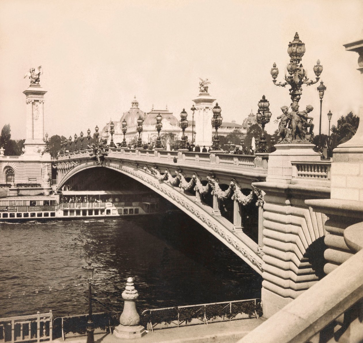 Ekspozycja Powszechna 1900 - Ekspozycja Universelle de 1900 w Paryżu: Most Aleksandra III - kolekcja prywatna autorstwa Anonymous Anonymous