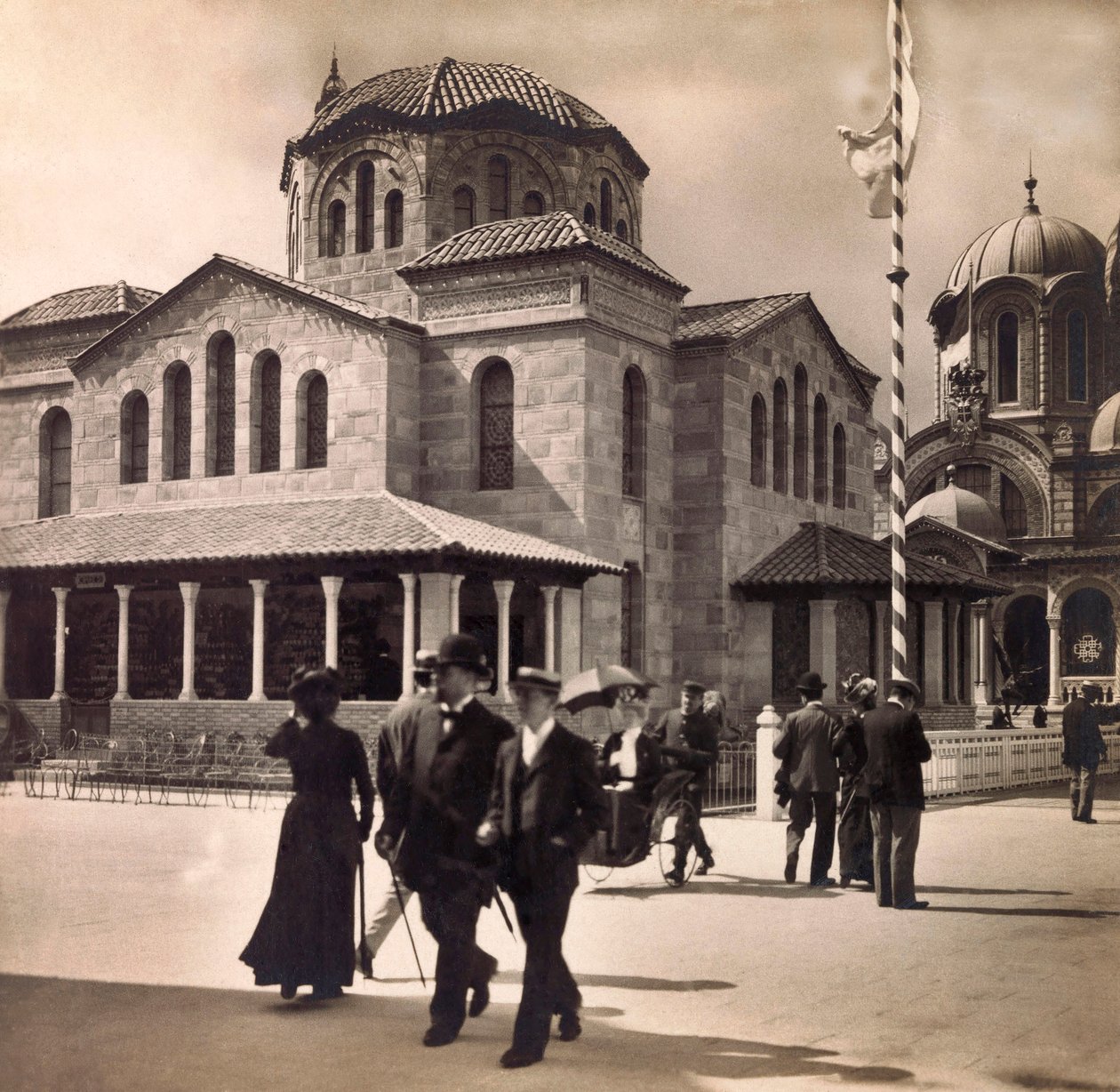 Wystawa Powszechna 1900 - Wystawa Powszechna 1900 w Paryżu: Pawilon Grecji - kolekcja prywatna autorstwa Anonymous Anonymous