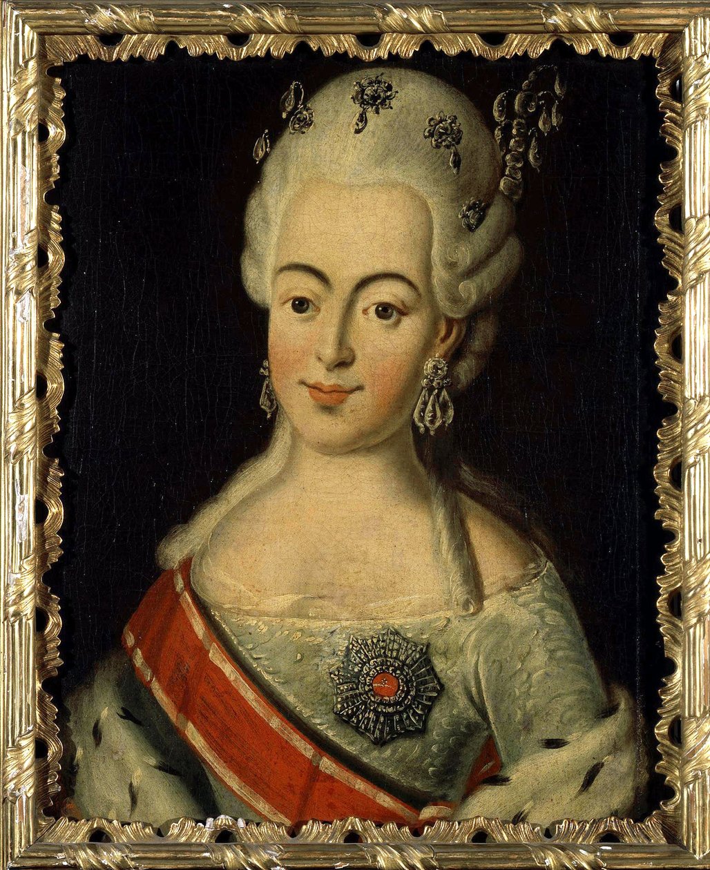 Wilhelmine Louise z Hesji Darmstadt (1755-1776) - Wielka Księżna Rosji jako Natalia Aleksiejewna - Portret Wielkiej Księżnej Natalii Aleksiejewny z Rosji, Księżniczki Wilhelminy Luizy z Hesji-Darmstadt autorstwa Anonim autorstwa Anonymous Anonymous