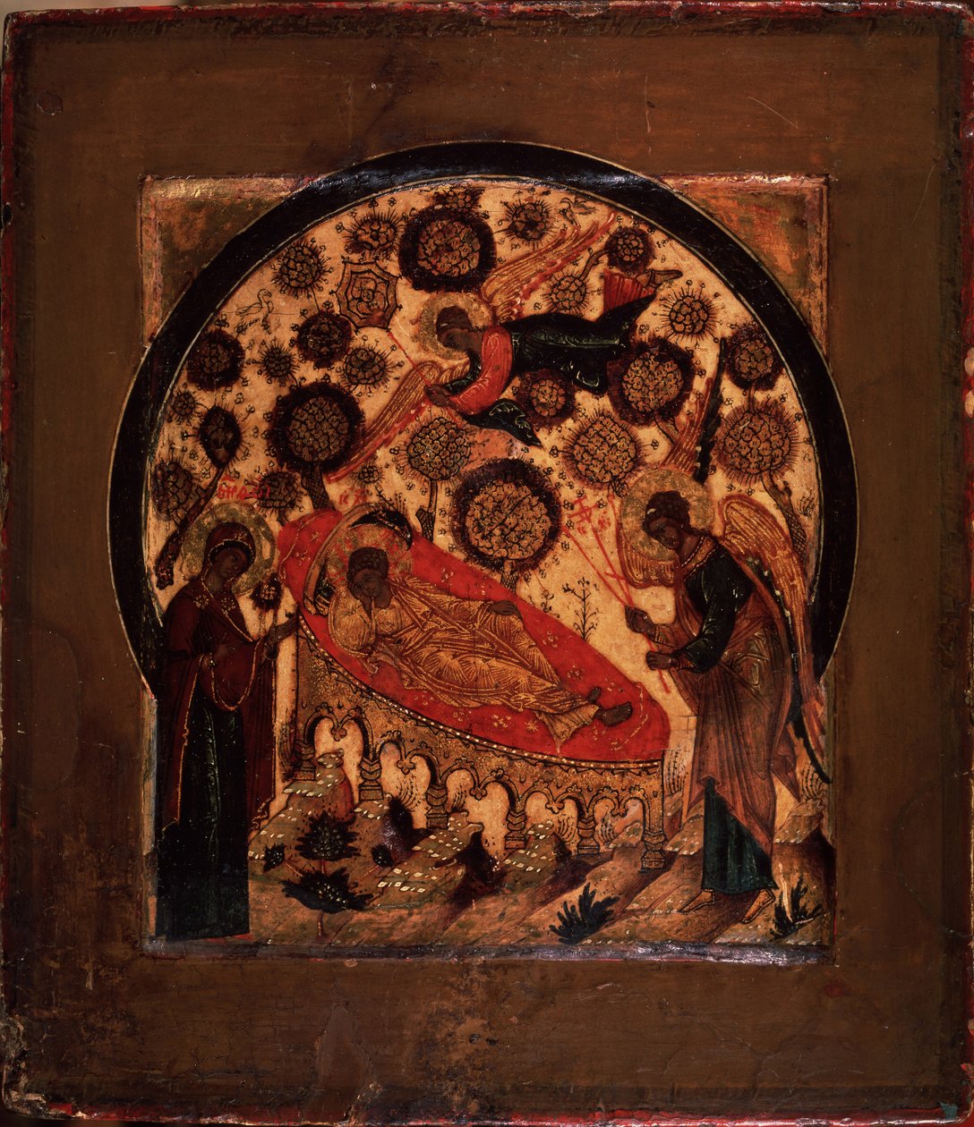 Chrystus nigdy nie śpiące oko, XVI wiek autorstwa Anonymous Russian icon painter